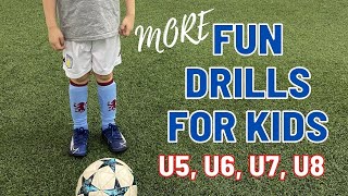 Fun Drills For Kids (Volume 2) | U5 U6 U7 U8 Football/Soccer | 2021 screenshot 3
