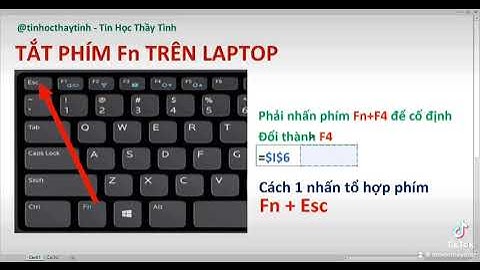 Tắt phím Fn trên Laptop