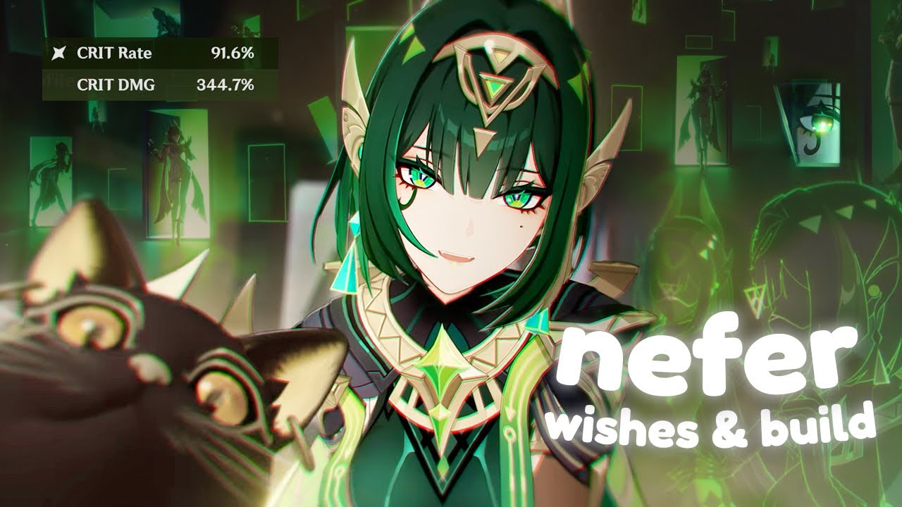 i built nefer in 1 day & she’s everything. ✿ cozy genshin impact