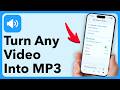 Stop Using External Apps - Turn Any iPhone Video Into MP3 / Audio In 3 Minutes