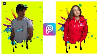 Picsart Splatter Effect || Picsart Editing Tutorial || Picsart Editing New Style ||