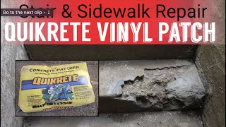 How to patch concrete.