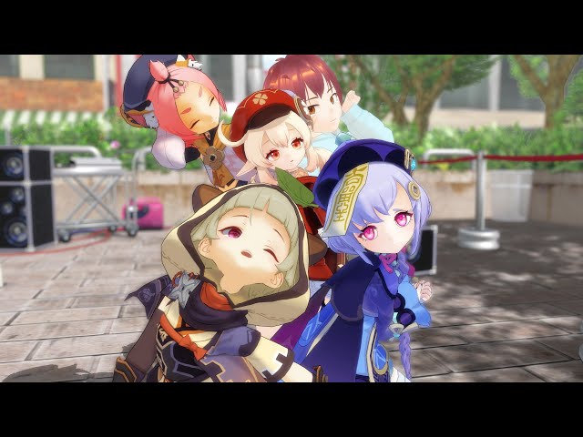 Genshin Impact MMD] 気まぐれメルシィ Kimagure Mercy w/ Klee, Qiqi