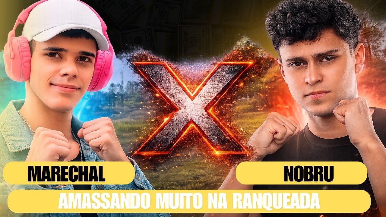 marechal e nobru amassando muito na  ranqueada #freefire #nobru #marechal