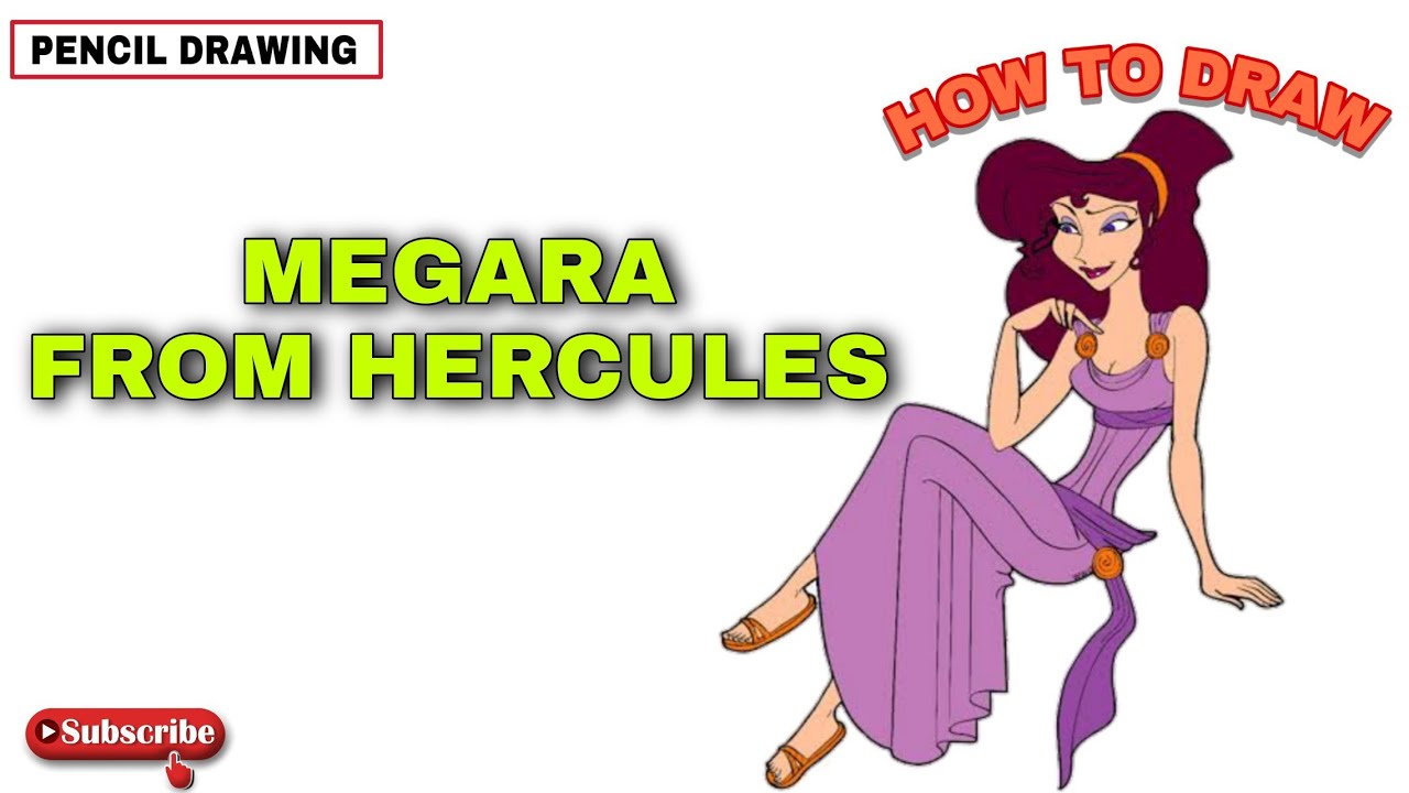 How to draw Megara from Hercules | Megara from Hercules | DWS - YouTube
