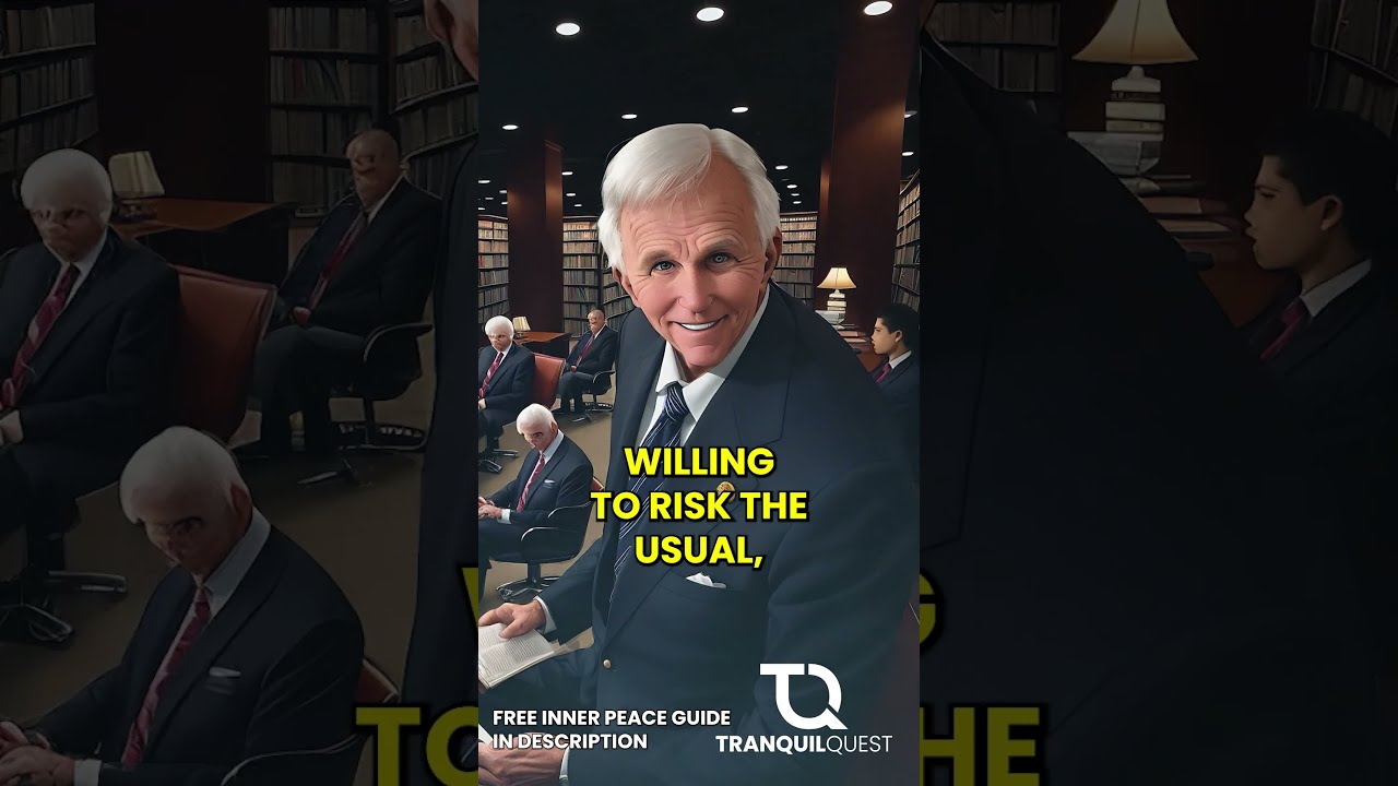 Jim Rohn S Profound Wisdom Risking The Usual For Extraordinary Tranquil Quest