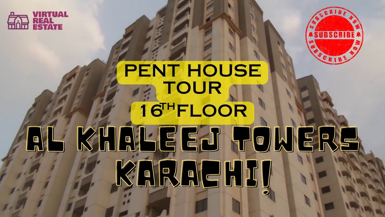 Al Khaleej Tower l FB Area l Azizabad l Pent House Tour l On Rent l virtualrealestate YouTube
