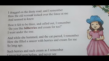 class 4 , English text , ch 13 , It was long ago , only part 1