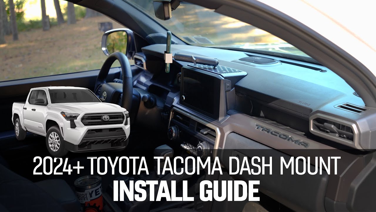 Руководство по установке крепления на приборную панель Toyota Tacoma 2024+