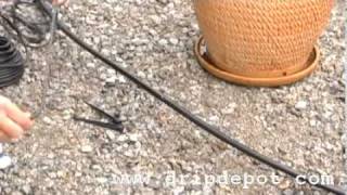 How to install and use an adjustable Vortex Sprayer in a drip irrigation system