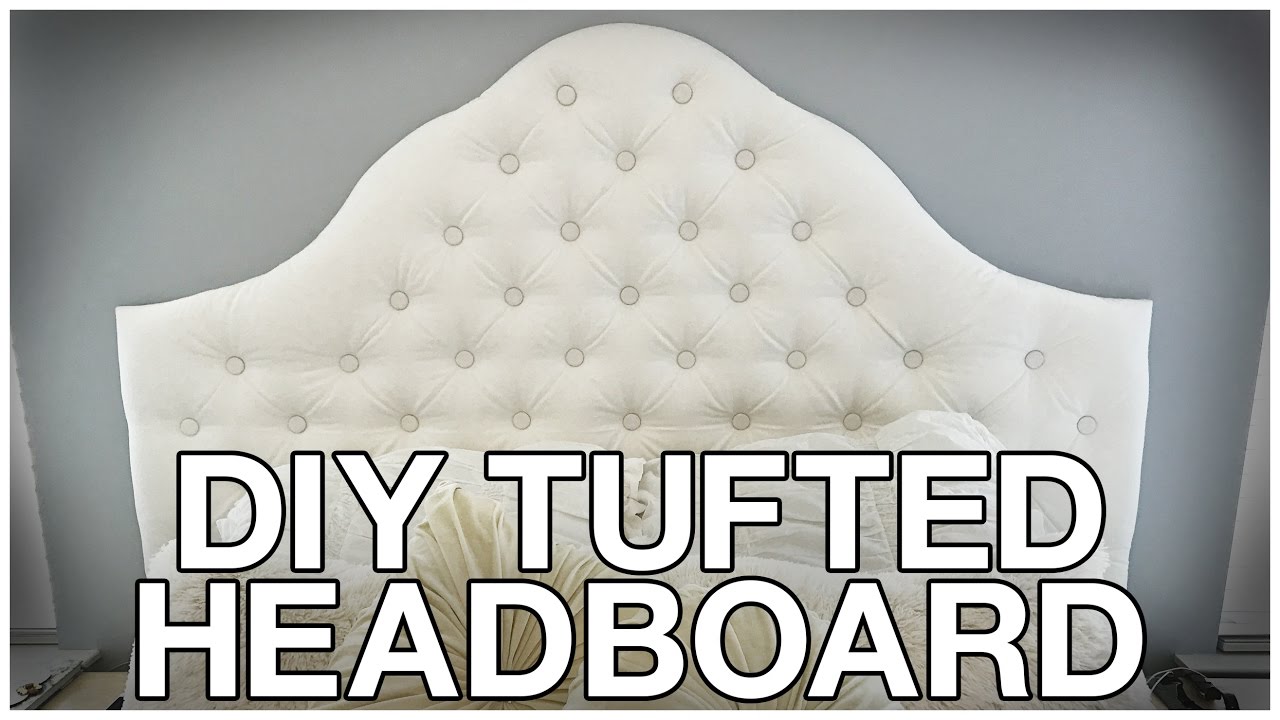 DIY TUFTED HEADBOARD YouTube