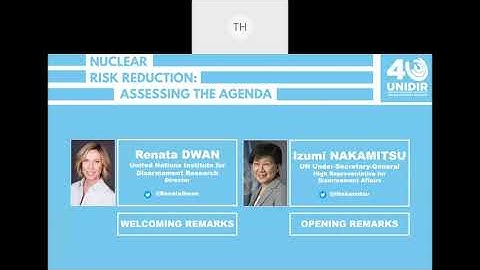 Nuclear Risk Reduction: Closing Pathways to Use Webinar