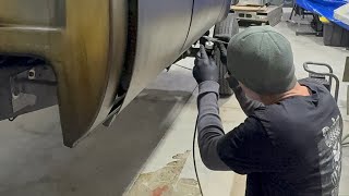 Painting a 1982 Chevy 4 Door C10 with Kandy ,Bronze