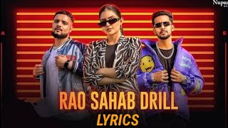 Rao Sahab Drill (Full lyrics Video)  || Elvish Yadav ||New Haryanvi