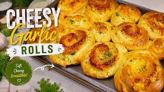The BEST Cheesy Garlic Rolls Recipe 🧈🧀 | Soft, Fluffy & Easy screenshot 5