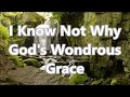 I know not why gods wondrous grace