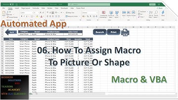 How To Assign Macro To Picture Or Shape - Macro And VBA Series - Episode 06