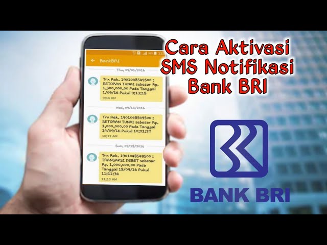 Cara Aktivasi SMS Notifikasi BRI | Email Pemberitahuan BRI - YouTube