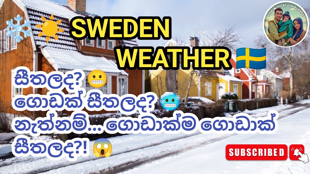 Sweden Weather 🇸🇪 අවුරුද්ද පුරා කාලගුණය – What to Expect 