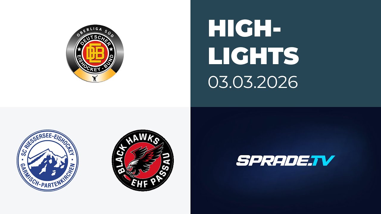 03.03.2026 - Highlights - SC Riessersee vs. EHF Passau Black Hawks