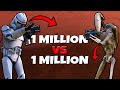 1 Million CLONES vs 1 Million DROIDS!? - UEBS: Star Wars Mod Battle Simulator