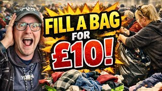 £10 Fill A Bag… Absolute CHAOS At The Jumble Sale!