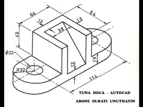 Autocad Dersleri 16 - Tuna Hoca (Öğrenme Garantili)