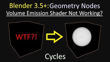 Blender 3.5+: Geometry Nodes -Volume Emission Shader on Mesh2Volume Nodes - Blender Tutorial