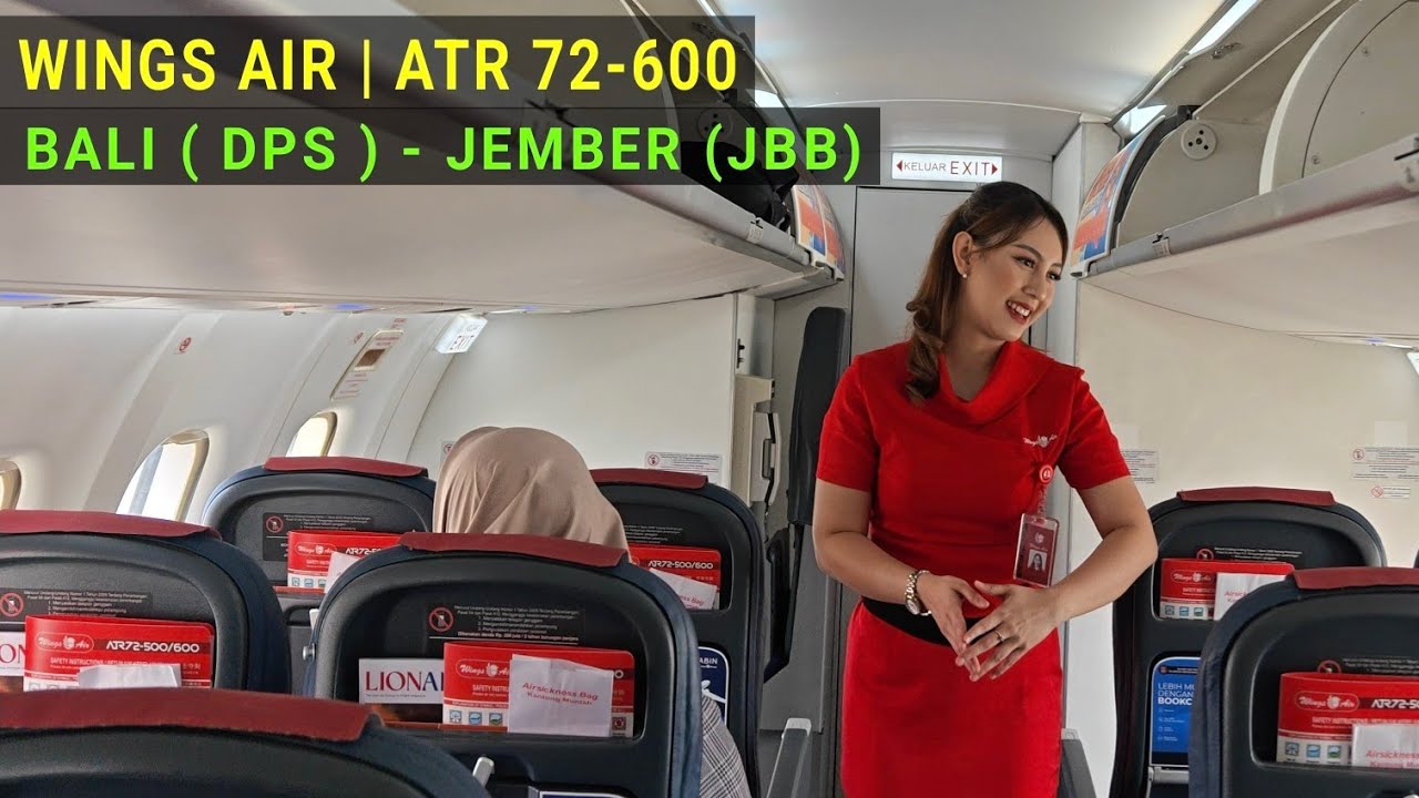 Wings Air Bali - Jember, Terbang 1 Jam dengan Pesawat ATR 72-600