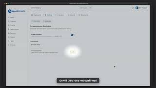 How to set up automatic appointment reminders, and a second one that skips confirmed clients