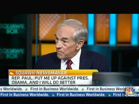 Ron Paul on Gold Standard & Paper Money's Moral Hazard CNBC Squawk Box 4/23/12