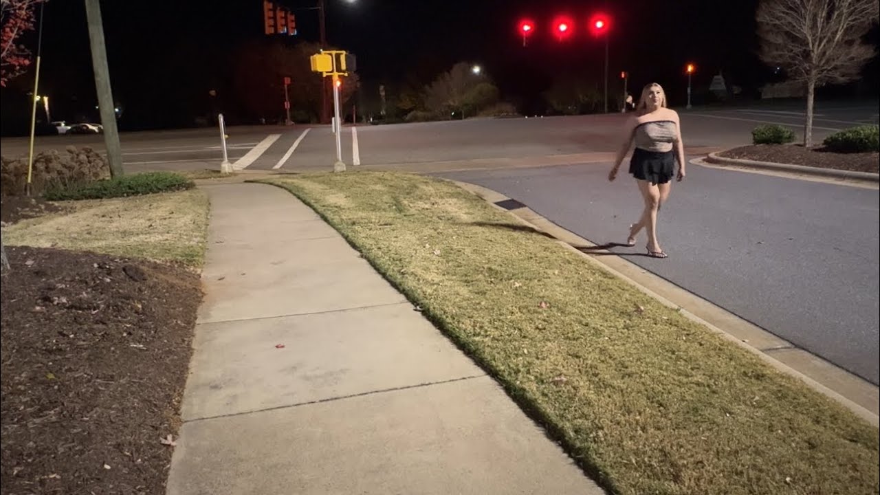 Crossdresser midnight walk Pt3 #crossdresser #streetwalker #femboy #sissy #ladyboy 