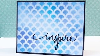 Stipple Brush Techniques in Card Making