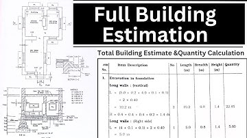 Building Estimation Calculation | Building Estimate | Estimation & Costing | Long Wall & Short Wall
