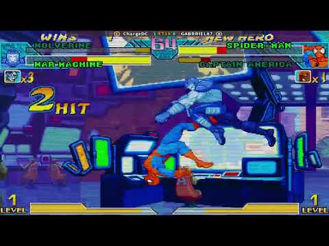 Marvel vs. Capcom: Clash of Super Heroes - Wolverine, War Machine vs. Spiderman, Captain America 2
