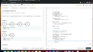 LeetCode 234 Palindrome Linked List 中文解说