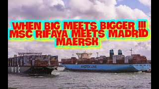 ULTRA LARGE MSC RIFAYA AND MADRID MAERSK WHEN BIG MEETS BIGGER@SAILOR OF CEYLON