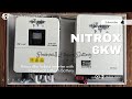 Inverex Nitrox 6kw hybrid inverter (2024) with powerwall lithium Battery complete installation../
