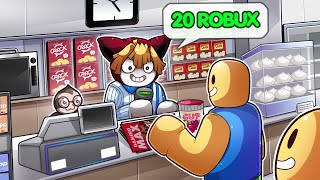 24 Hours at Sloth Covenient Store | We aldland Foods Roblox