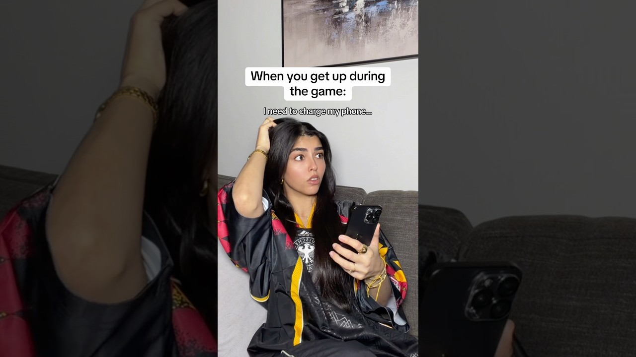 When you get up during the game