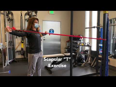 Scapular Exercises with Theraband As, Ws, Ts, Ys, Is