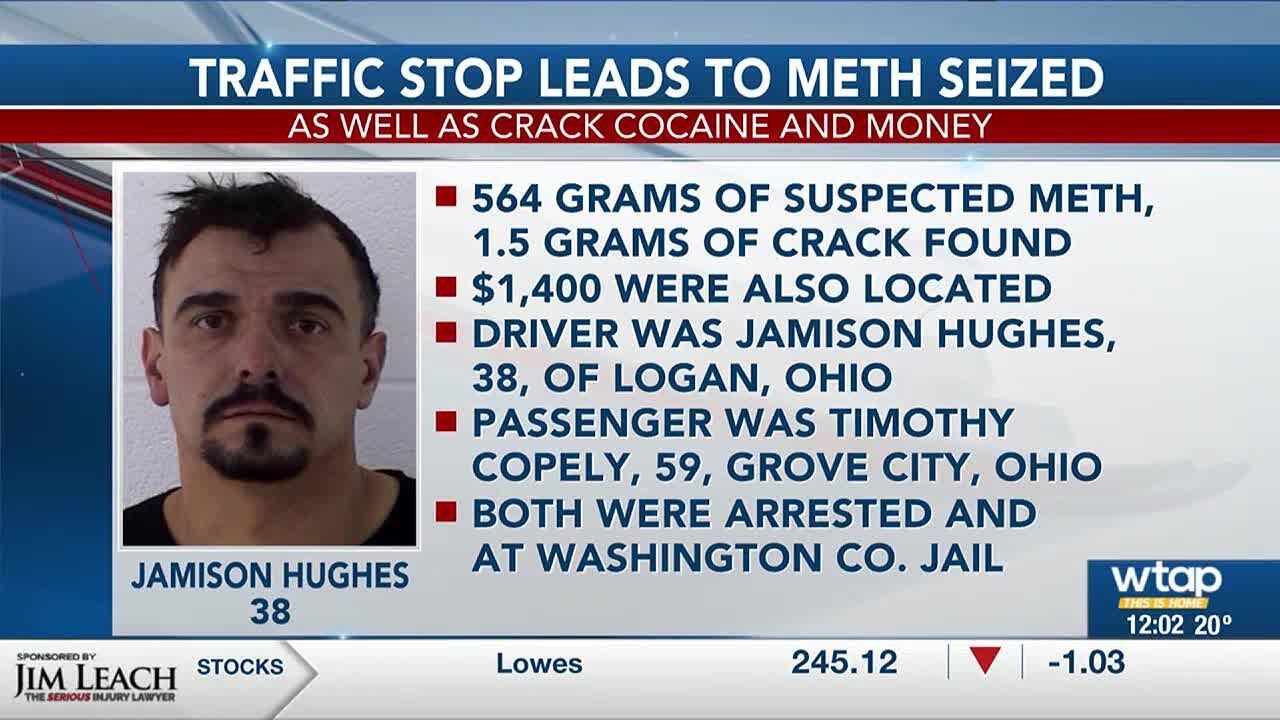 564 grams of meth seized during traffic stop - YouTube