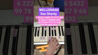 Wellerman Sea shanty 🎹 #shorts #piano #easypiano #пианинодляначинающих #pianotutorial #tiktok #top