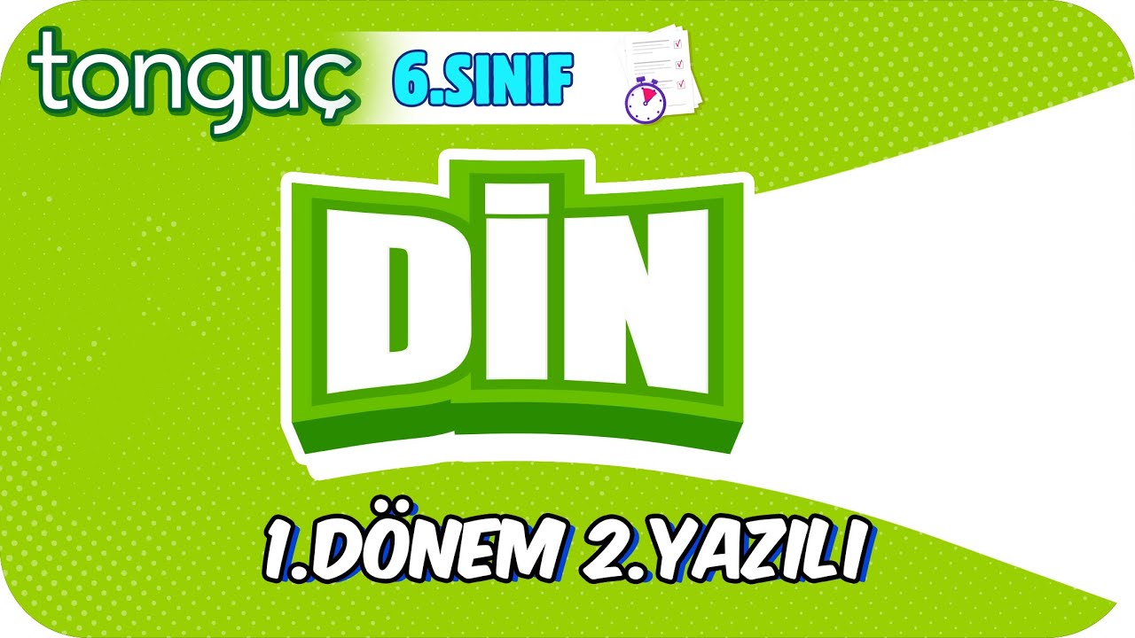 6.Sınıf Din 1.Dönem 2.Yazılıya Hazırlık 📝 