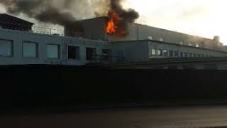 Industribrand på Björnekullaområdet