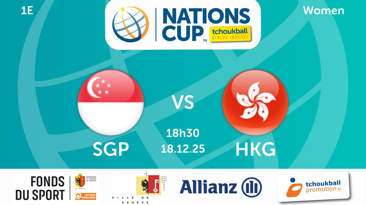 Tchoukball Nations Cup 2025  women Singapour - Honk Kong 1E GER