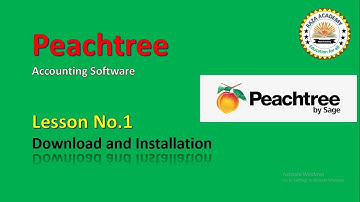 Peachtree Accounting Software lesson no.1 download and installation guide tutorials in urdu