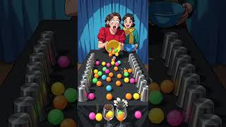 Impossible Ball Rolling Challenge! 🟢🟡🔴 #animation #shorts