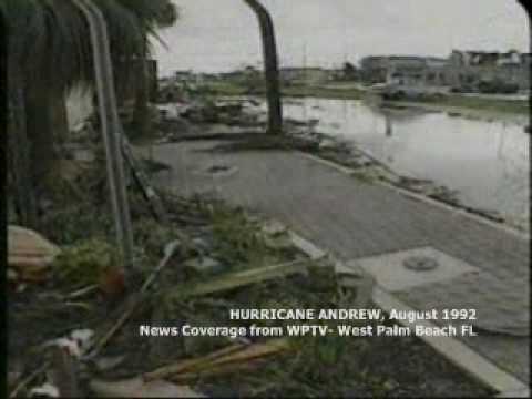 Hurricane Andrew West Palm Beach local coverage pa...