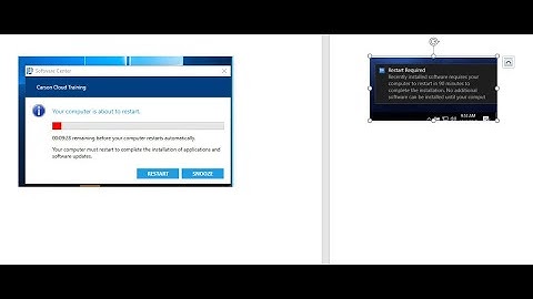 Deep dive on SCCM Reboot options